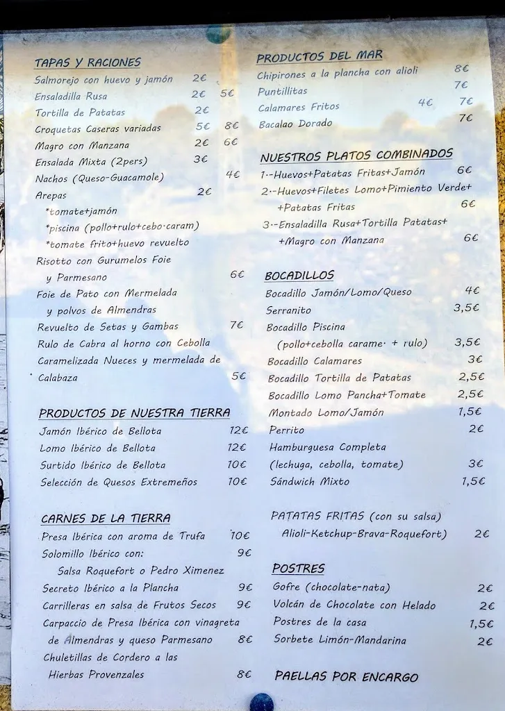 Menu_Bar Chiringo La Piscina_Fuentes de León_image_1