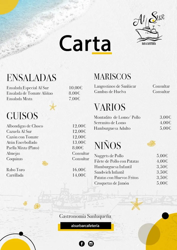 Menu_Al Sur Bar & Cafetería_Garrovilla La_image_3