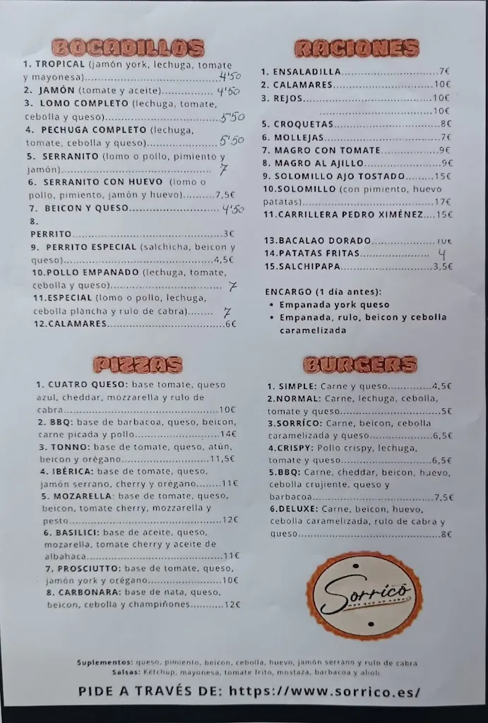 Sorrico, comida para llevar restaurant in Fuente del Maestre