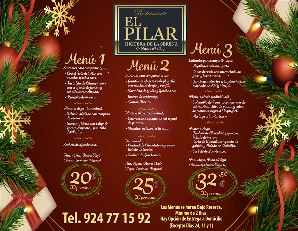 Menu_El Pilar_Higuera de la Serena_image_1