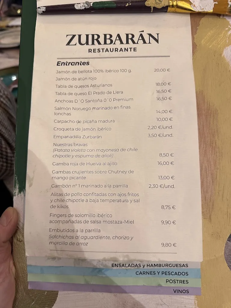 Menu_Restaurante Zurbarán_Higuera de Llerena_image_4