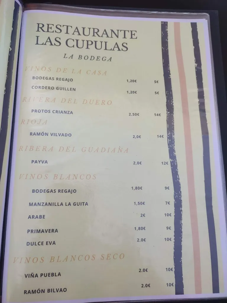 Menu_Restaurante LAS CÚPULAS_Higuera de Llerena_image_1