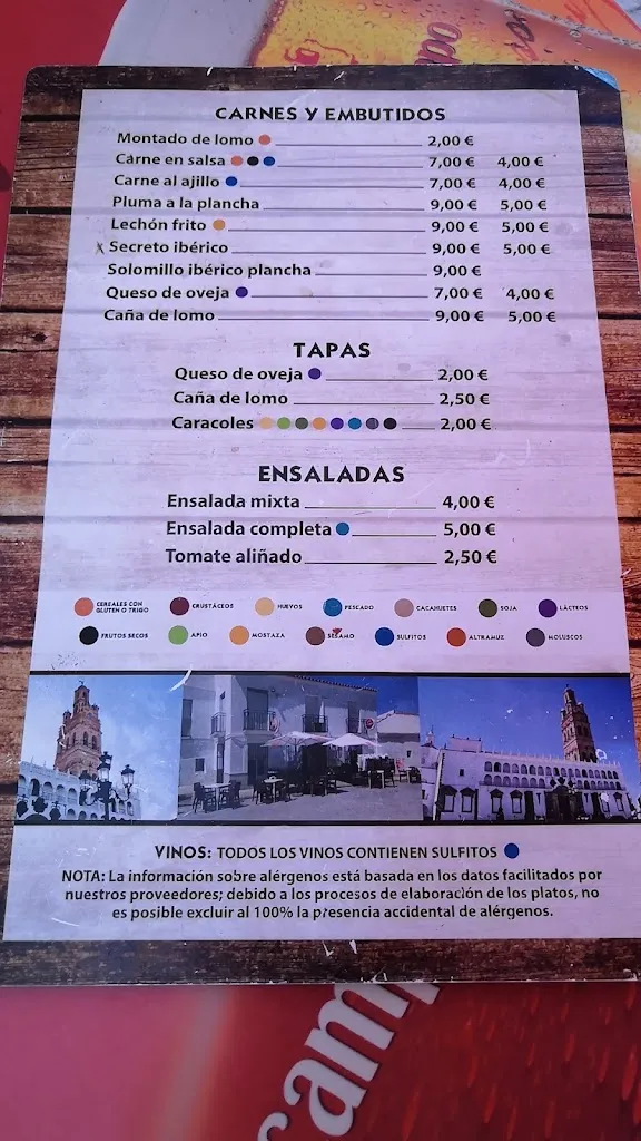 Menu_Bar la Barita_Higuera de Llerena_image_2