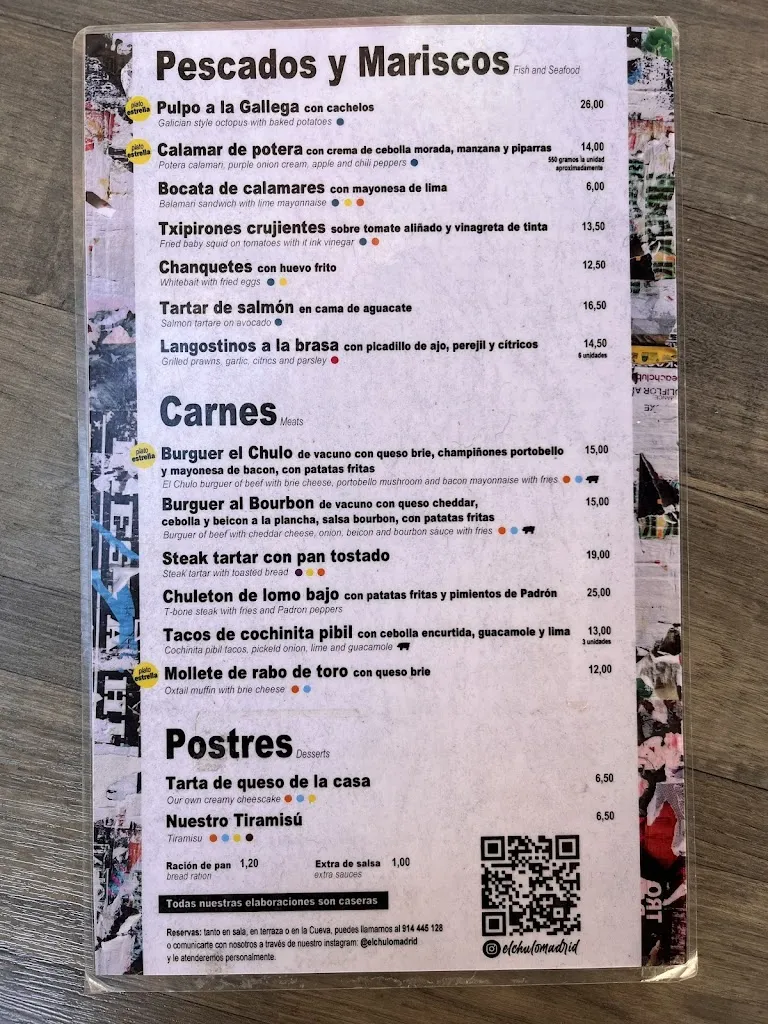 Menu_El Chulo de Madrid_Muros_image_3