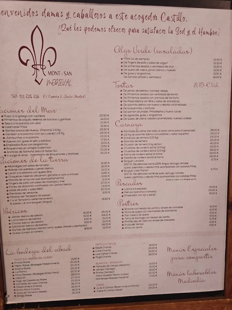 Menü_Medieval Abbey_Guareña_Bild_1