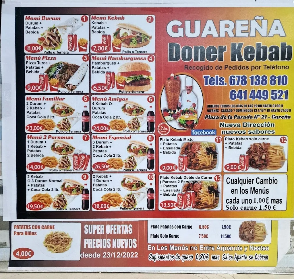Menu_Doner Kebab Guareña_Guareña_image_1