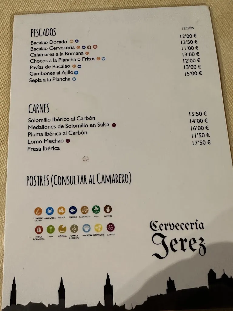 Menu_Cerveceria Jerez_Jerez de los Caballeros_image_2