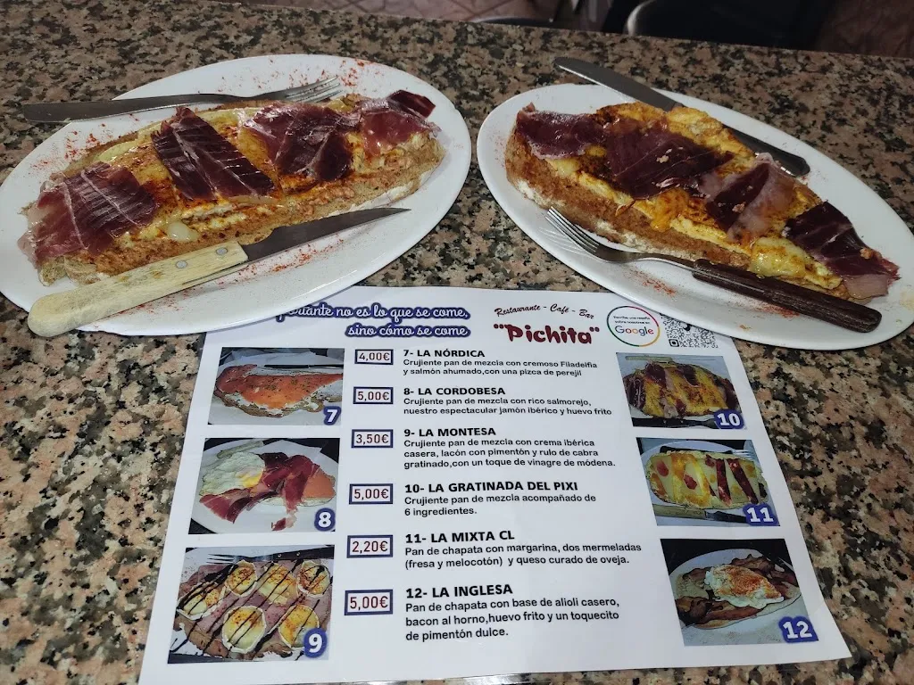 Menu_Café Bar Restaurante Pichita_Jerez de los Caballeros_image_1