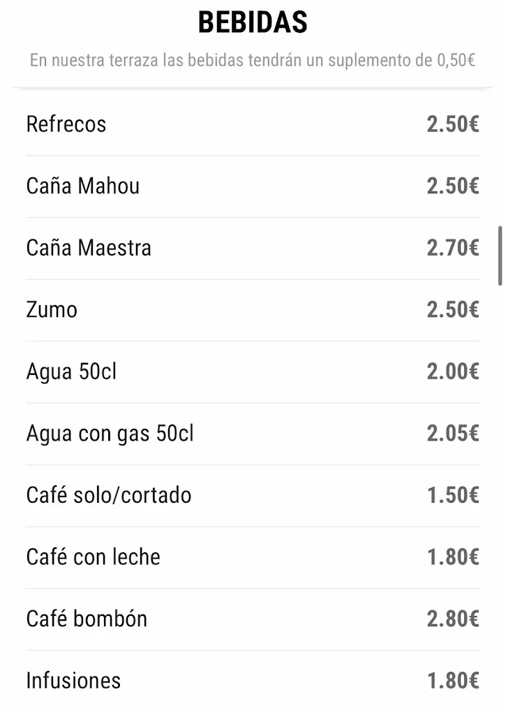 Menü_Restaurante La Bayonnaise 1803_Fisterra_Bild_3