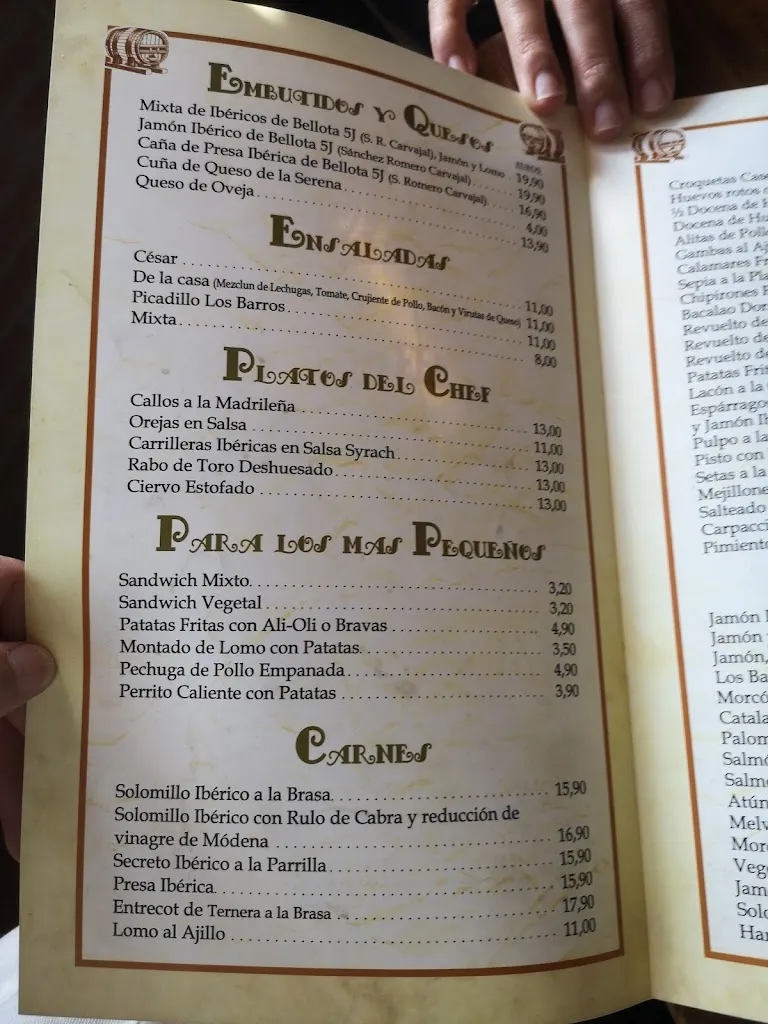 Menu_Mesón LOS BARROS_Don Benito_image_3