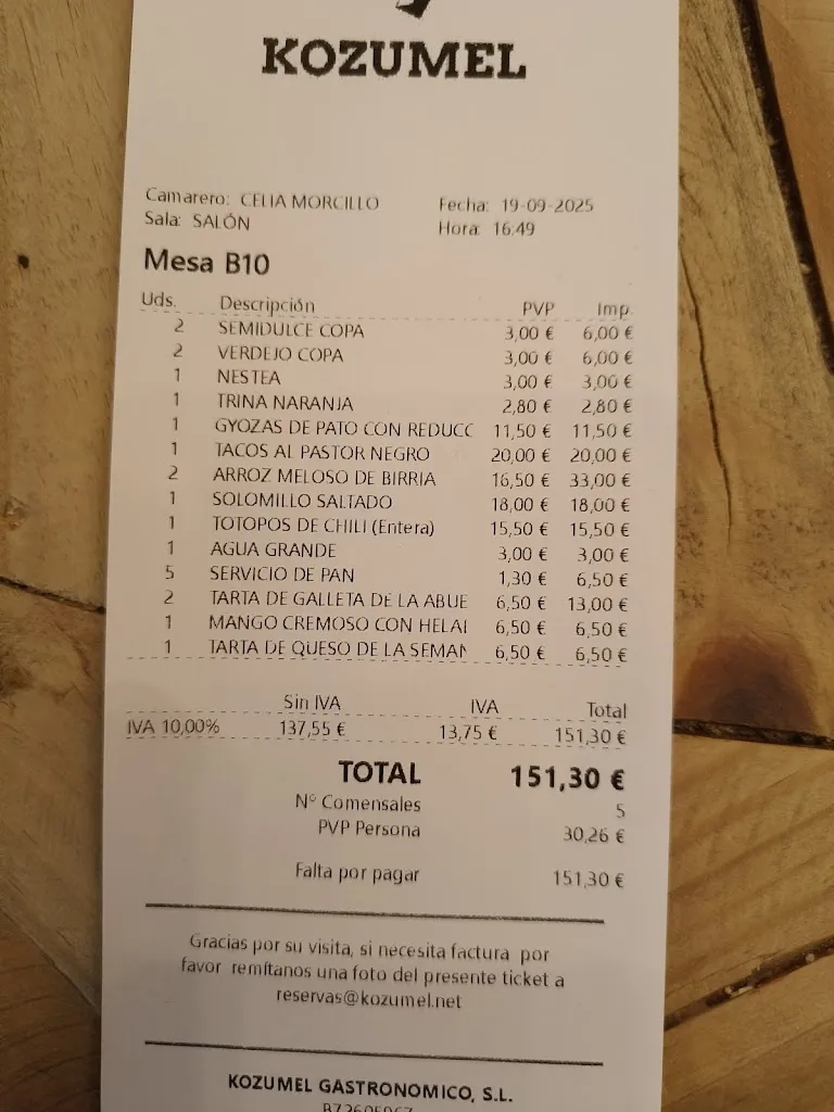 Rosario Gonzalez_Kozumel_Don Benito_review