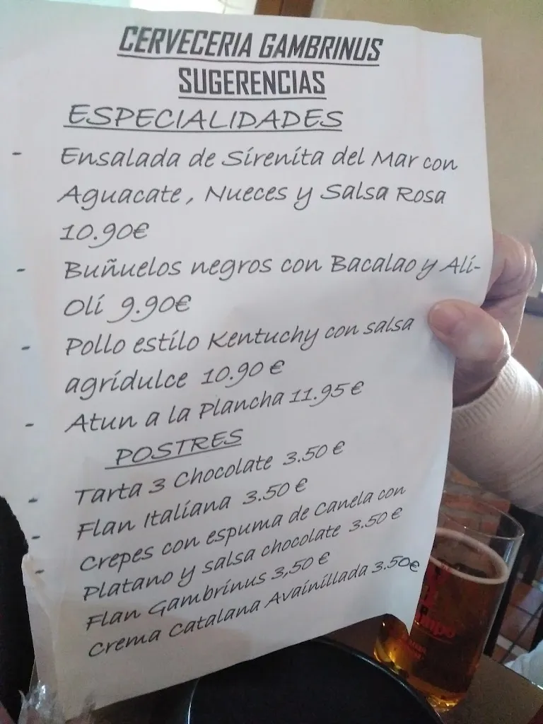 Menu_Cervecería Gambrinus_Don Benito_immagine_1