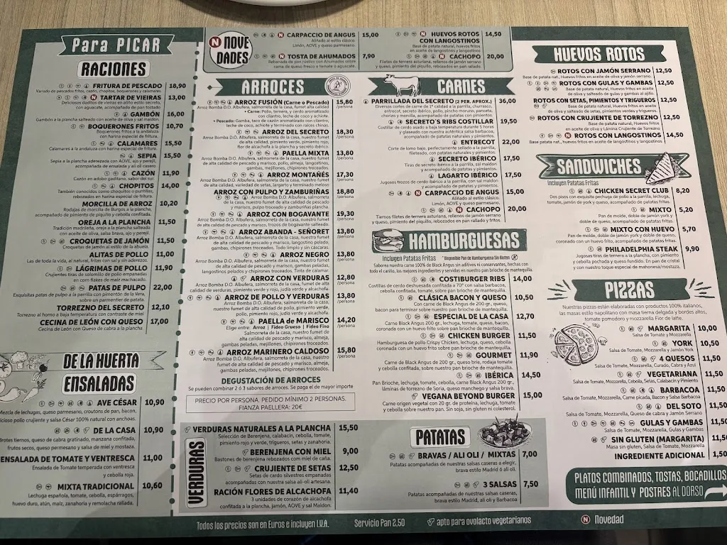 Menu_El Secreto Del Soto - Arrocería_Lapa La_image_1