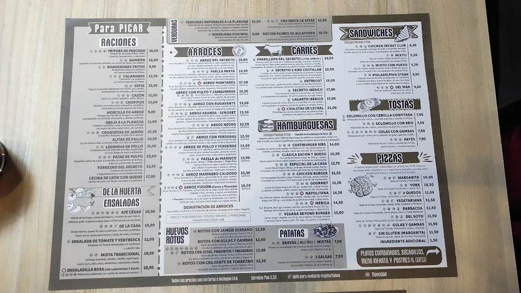 Menu_El Secreto Del Soto - Arrocería_Lapa La_image_2