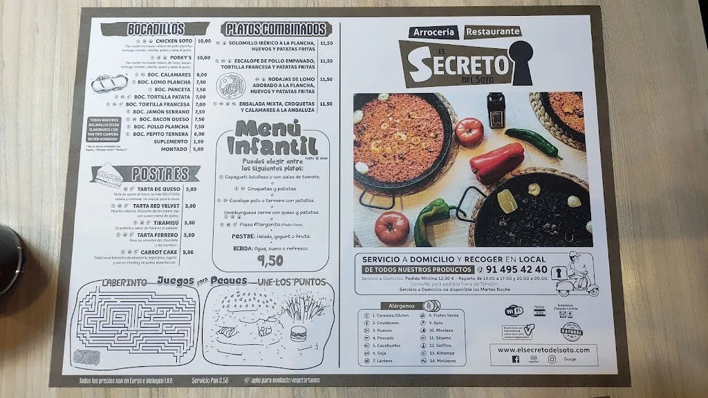 Menu_El Secreto Del Soto - Arrocería_Lapa La_image_3