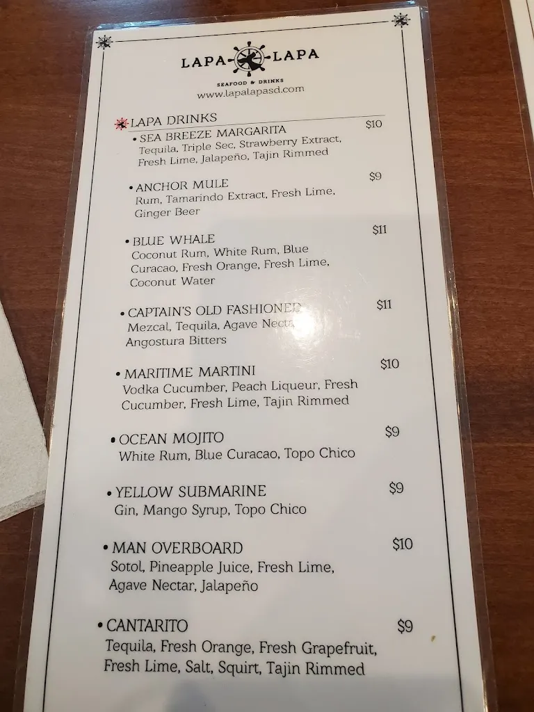 Menu_Lapa Lapa Seafood & Drinks_Lapa La_image_2