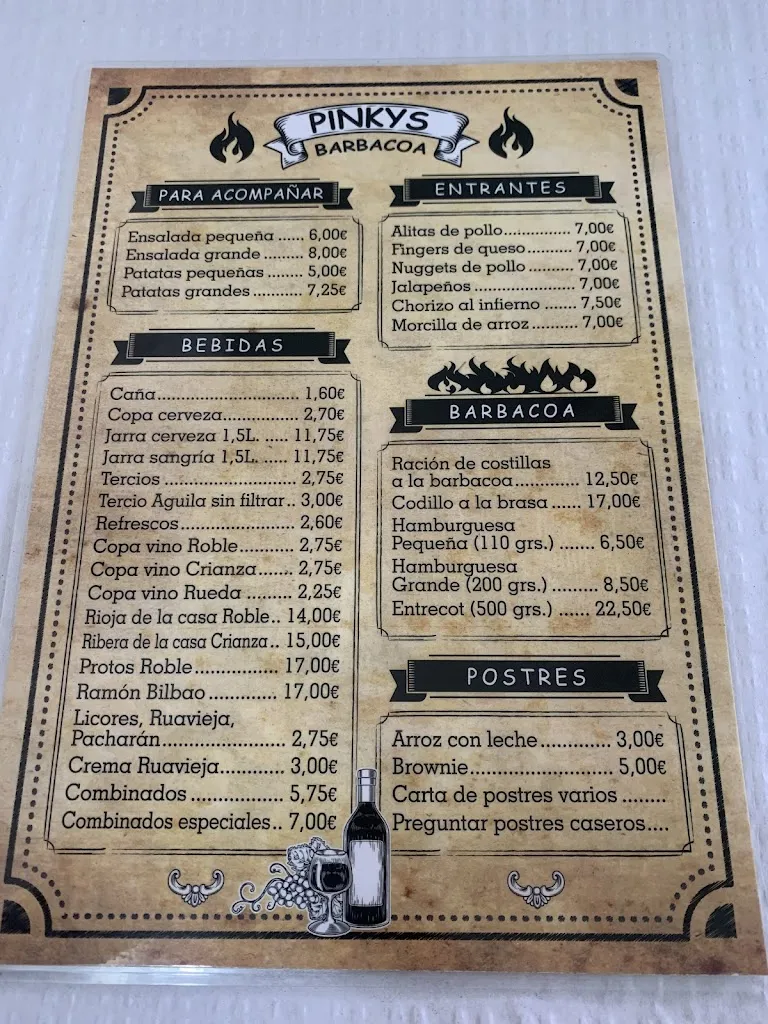 Menu_Restaurante Pinky´s Barbacoa_Lapa La_image_1