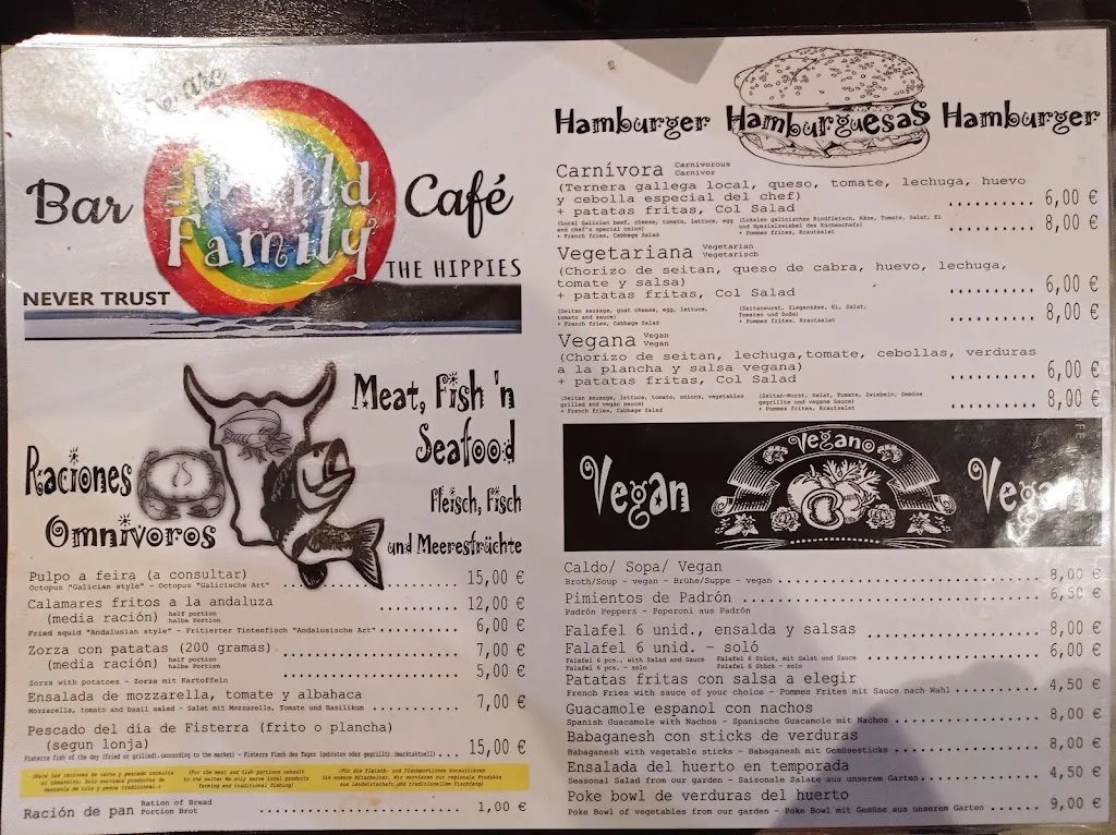 Menü_The World Family _Fisterra_Bild_1