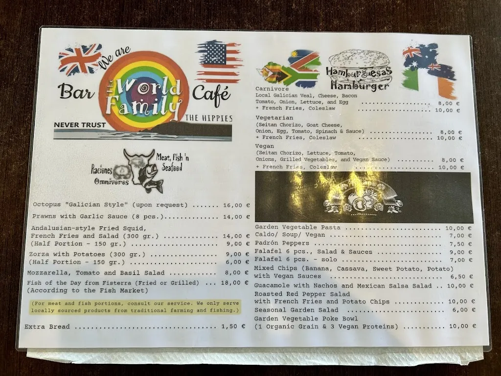 Menü_The World Family _Fisterra_Bild_2