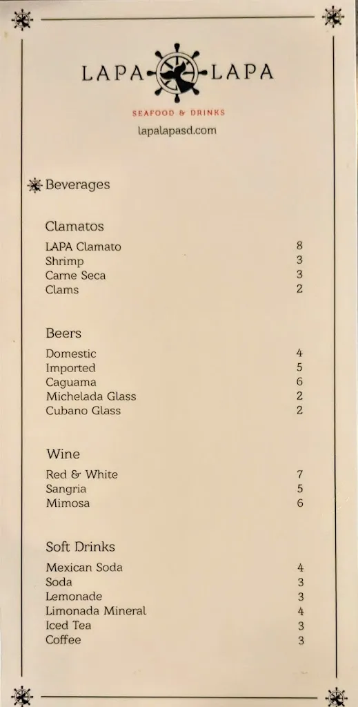 Menu_Lapa Lapa Seafood & Drinks_Lapa La_image_3