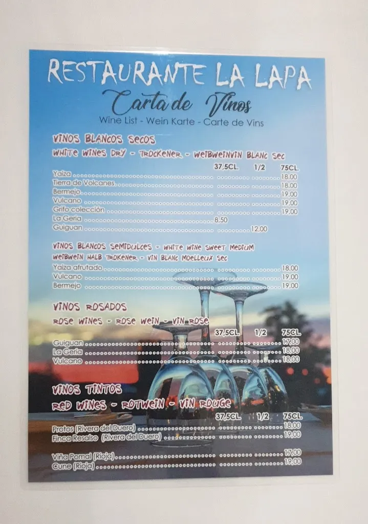 Menu_Restaurante La Lapa_Lapa La_immagine_1