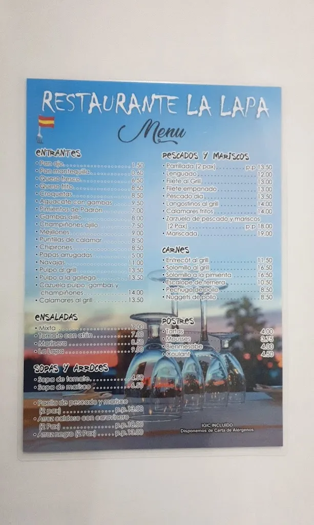 Menu_Restaurante La Lapa_Lapa La_immagine_2