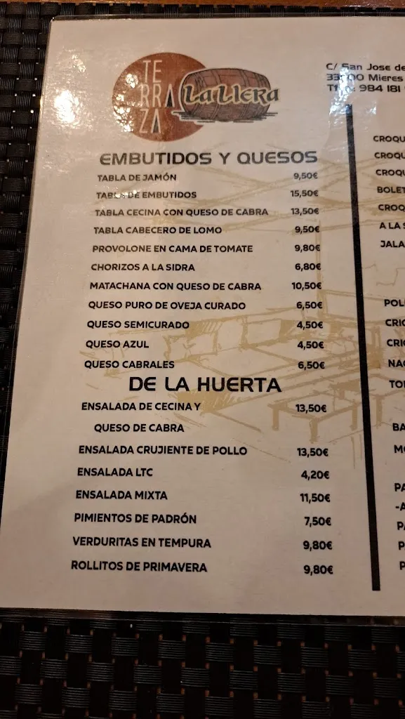 Menu_Bodega La Llera_Llera_image_4
