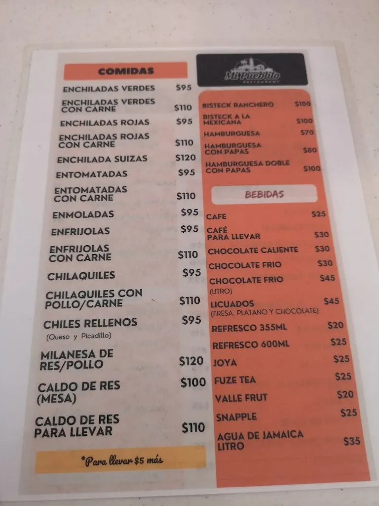 Menu_Restaurante Mi Pueblito_Llera_immagine_2