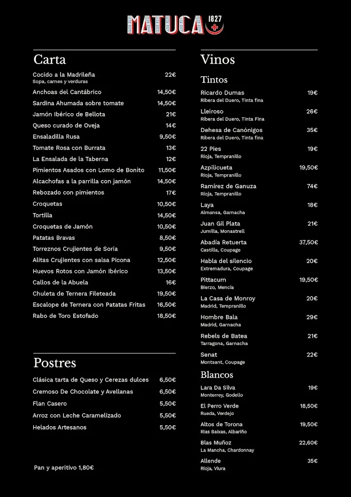 Menu_Taberna Matuca 1827_Manchita_image_1