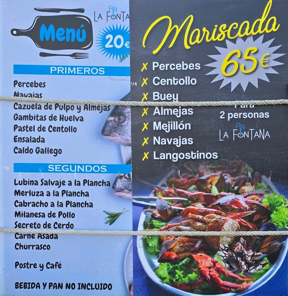 Menü_La Fontana_Fisterra_Bild_1