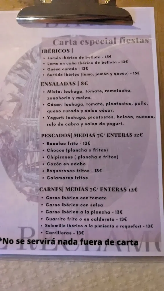 Menu_Bar El Reclamo_Montemolín_immagine_1