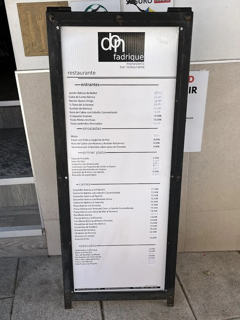 Samir Rojas_Restaurante Don Fadrique_Monesterio_review