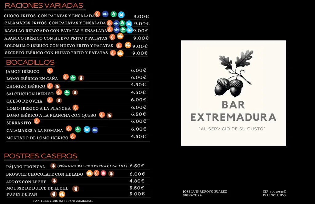 Menu_Bar Extremadura_Monesterio_image_2