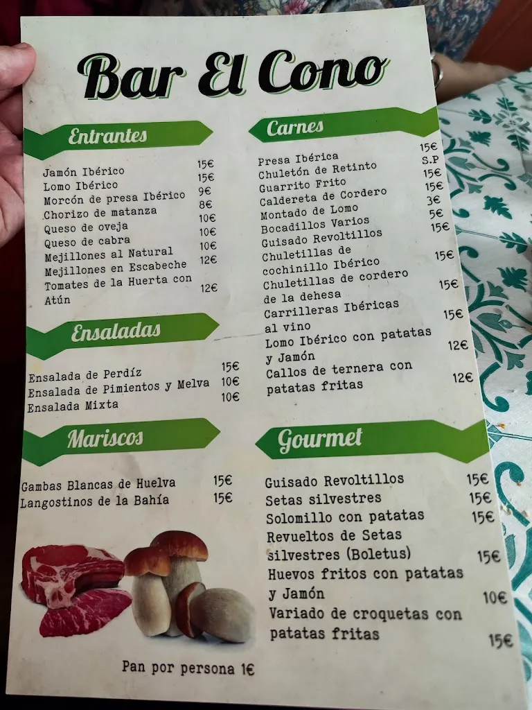 Menü_Bar El Cono_Monesterio_Bild_1