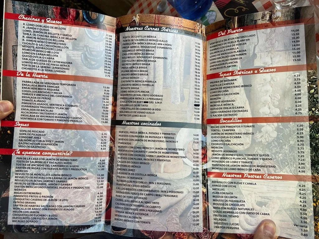 Menu_Venta El Culebrín_Monesterio_image_1