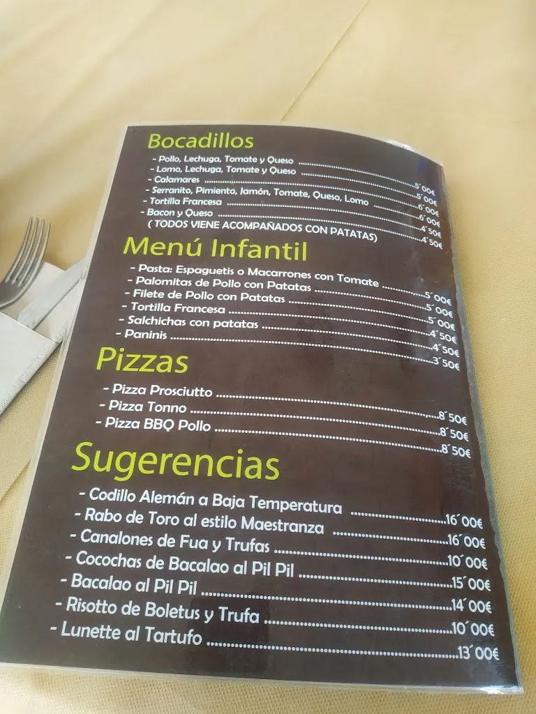 Menu_Bar Restaurante La piscina & Terraza Level_Navalvillar de Pela_image_2