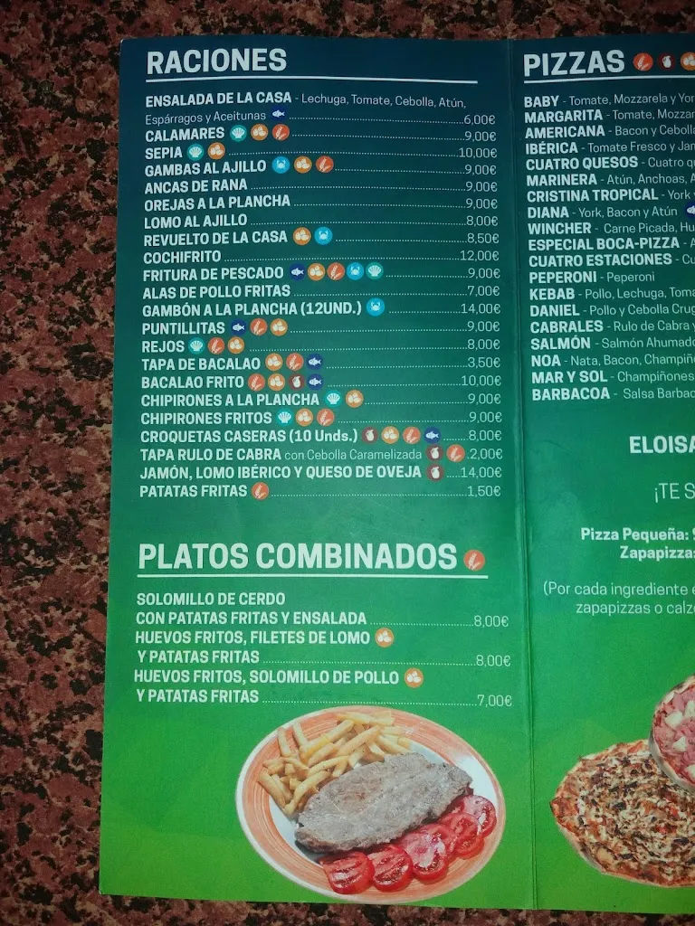 Menu_Restaurante Bocapizza_Navalvillar de Pela_immagine_3