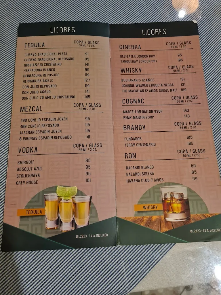 Menu_La Chaya Maya_Mérida_image_3