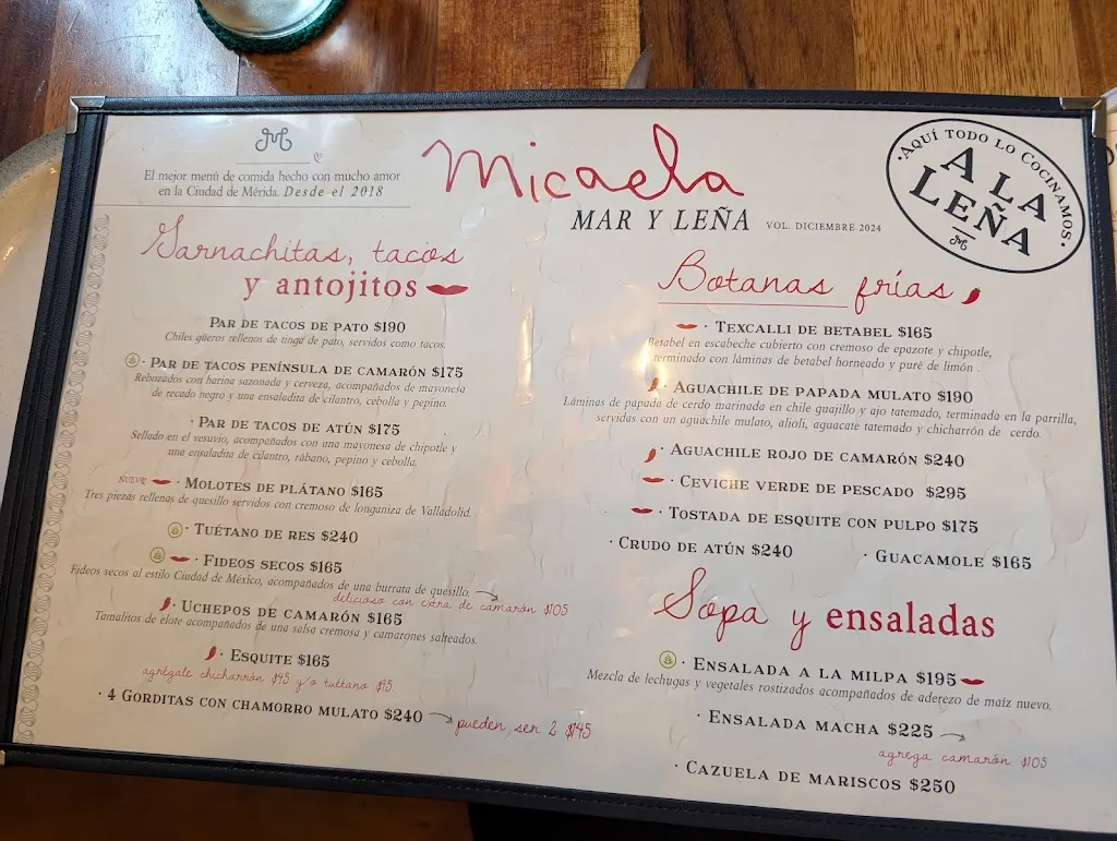 Menu_Micaela Mar & Leña_Mérida_image_2