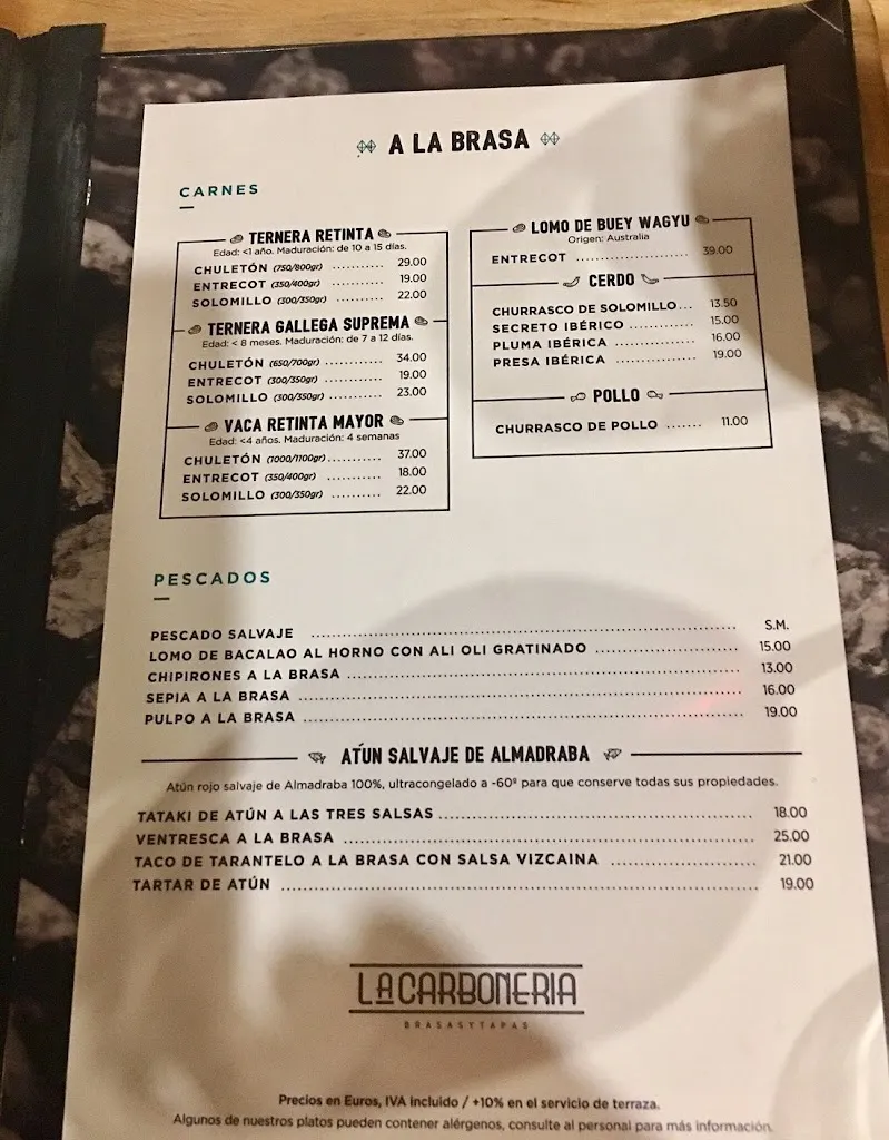 Menu_La Carbonería Restaurante_Mérida_image_2