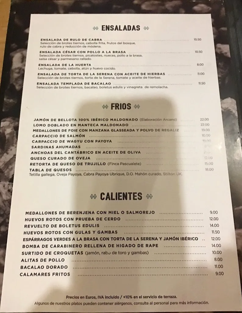 Menu_La Carbonería Restaurante_Mérida_image_3