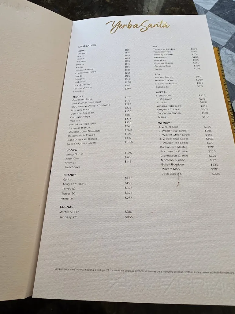 Menu_Yerba Santa Mérida_Mérida_image_3