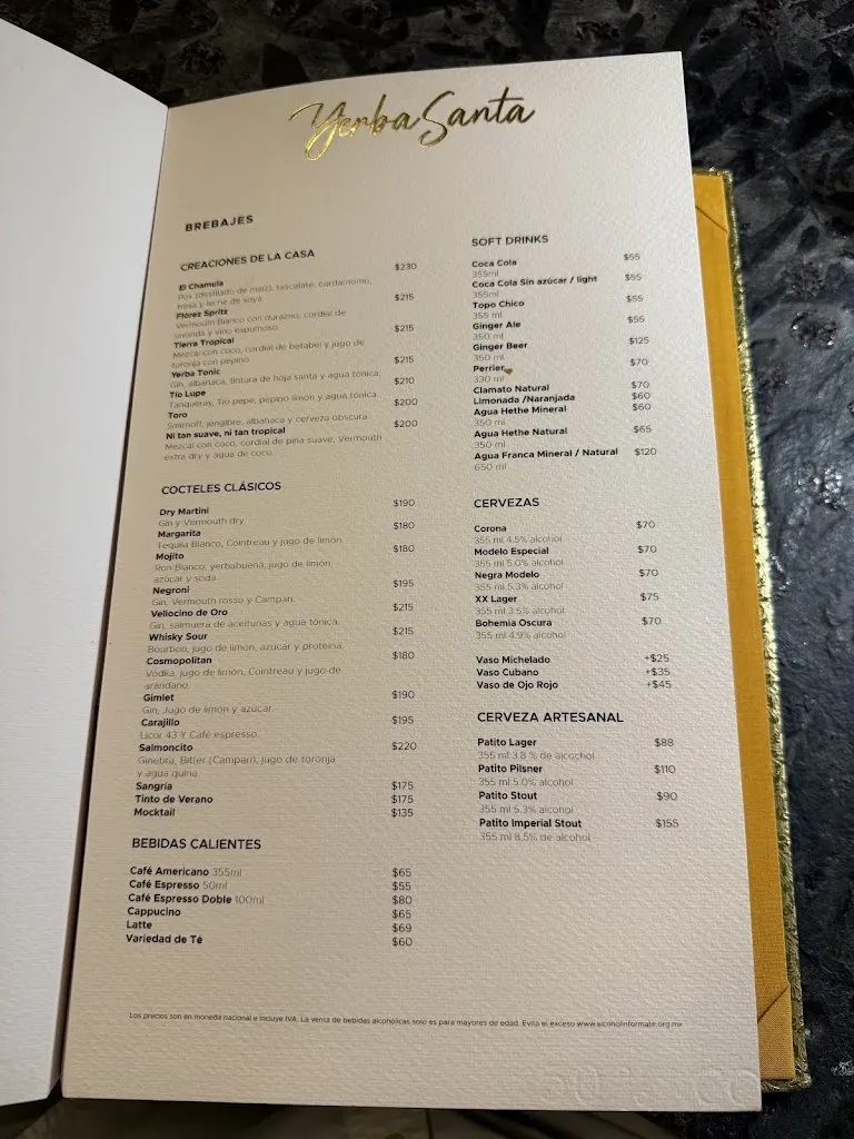 Menu_Yerba Santa Mérida_Mérida_image_4