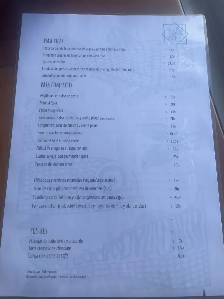 Menu_Restaurante Casa da Vila_Fisterra_image_1