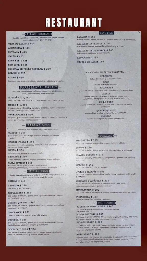 Menu_La Bottega Merida_Mérida_image_1