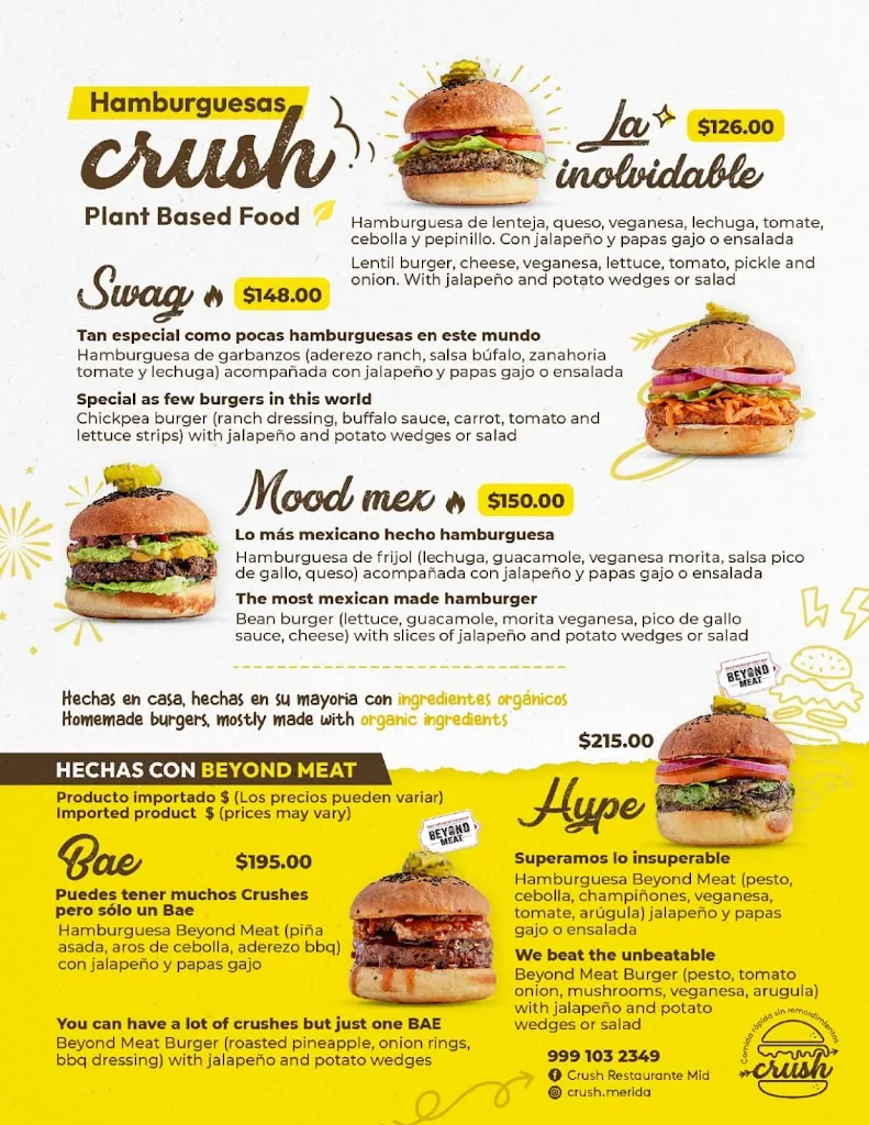 Menu_Crush Restaurant Mérida_Mérida_image_3