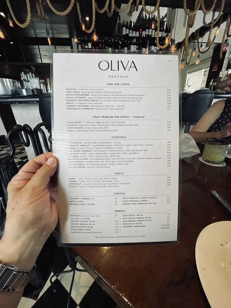 Menu_Oliva Enoteca_Mérida_immagine_4
