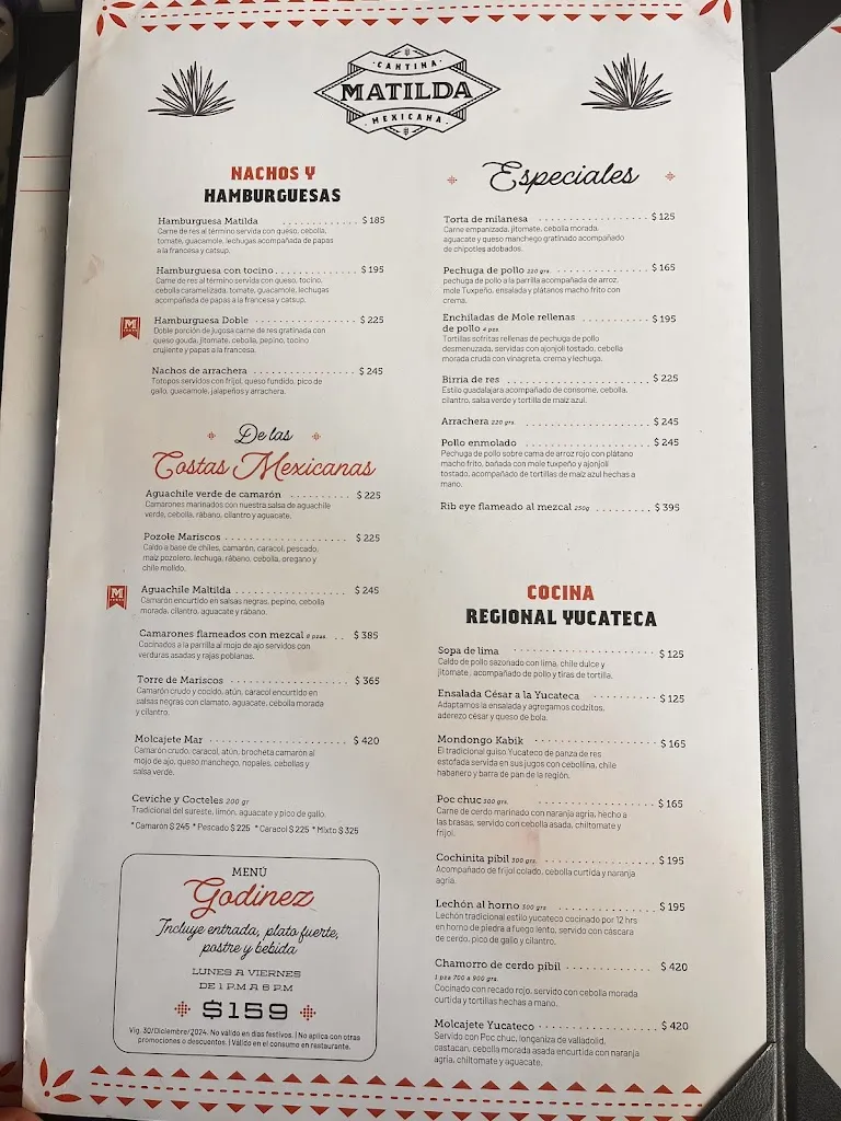 Menu_Matilda Salon Mexicano_Mérida_image_3