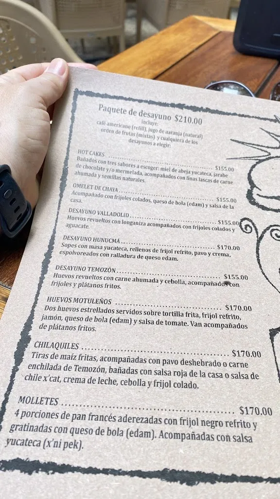 Menu_Manjar Blanco_Mérida_immagine_1