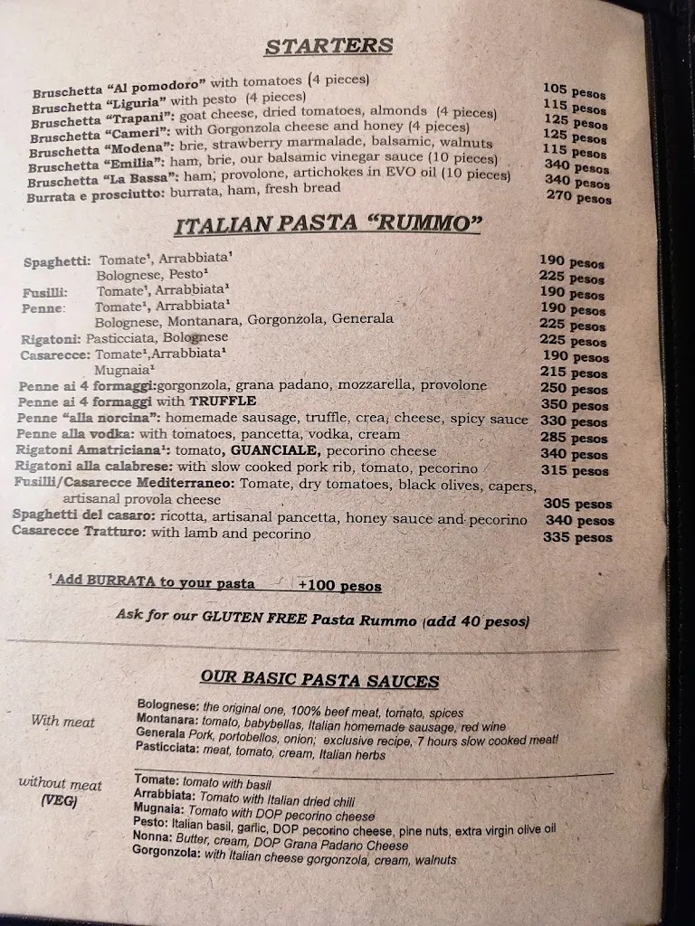 Menu_Dal Baffo Ristorante Bar Italiano_Mérida_image_3